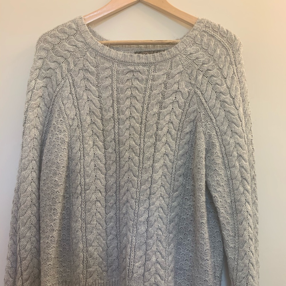 Grey Forever 21 Contemporary Sweater